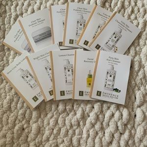 Set of Eminence organic skin care products samples